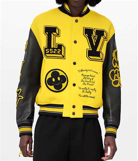 leather jacket louis vuitton|louis vuitton varsity leather jacket.